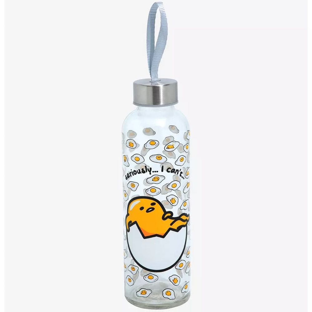 Gudetama “Seriously, I Can’t” Glass Waterbottle